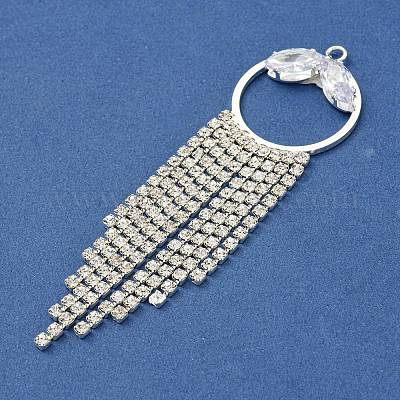 Ciondoli rhinestone in ottone&nbsp;KK-I715-08S-01-1