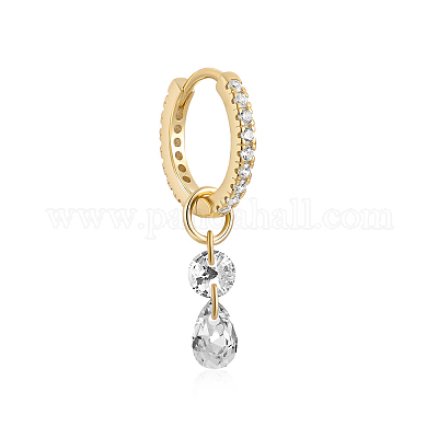 Элегантные винтажные серьги-кольца из стерлингового серебра s925 в форме капли YO6576-1-1