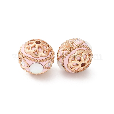 Круглые бусины из смолы ручной работы из Индонезии IPDL-P005-06KCG-01-1