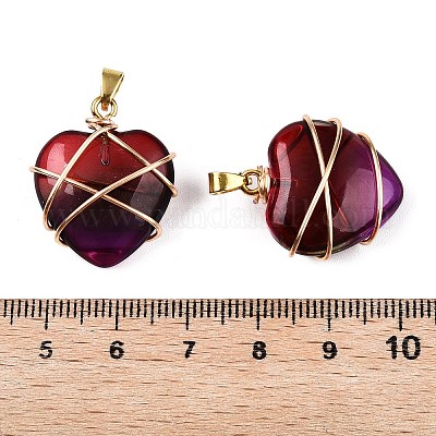 Подвески lampwork GLAA-T023-05J-1