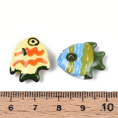 Фарфора ручной работы шарик нити PORC-N011-07-1