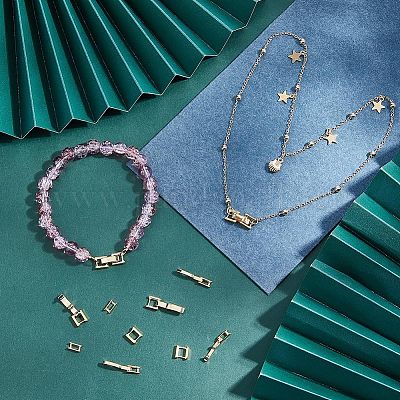 20 комплект из 2-х видов экологически чистых латунных застежек для часовых ремешков KK-FH0004-01-1