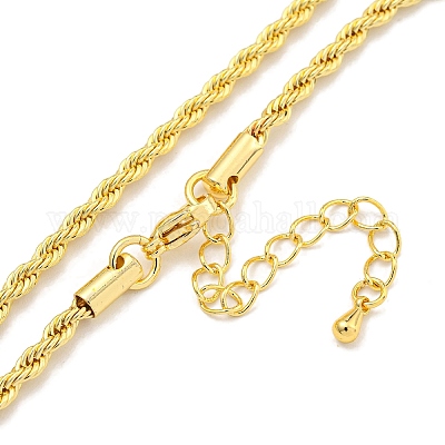 Ожерелья-цепочки из латуни для женщин NJEW-G084-20G-1