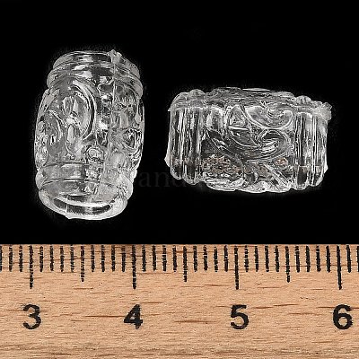 Прозрачного акрилового Европейский бисером TACR-G048-07-1