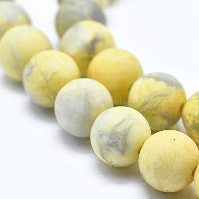 Естественно Howlite шарик нити G-I224-04B-8mm-1