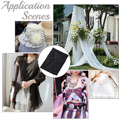 1м полиэстеровая марлевая ткань&nbsp;DIY-CY0002-08B-1