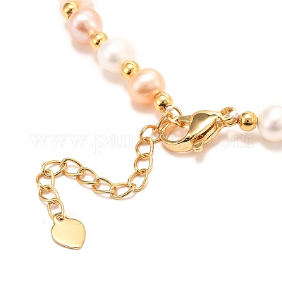 Плоские круглые браслеты с подвесками из латуни с кубическим цирконием и кубическим цирконием BJEW-D447-04G-01-1