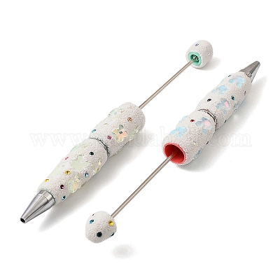 Ручка из железного пластика с бусинами AJEW-B108-03B-1