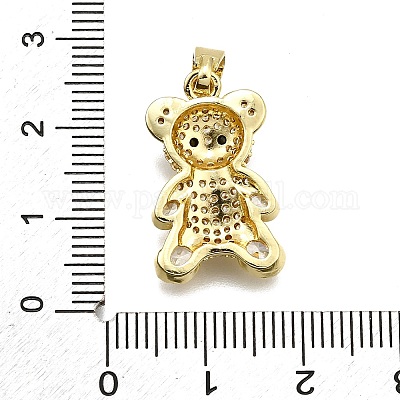 Латунные микро проложить кубического циркония подвески KK-Z100-15G-1