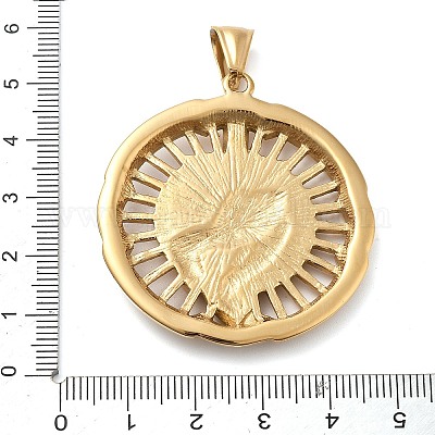 Подвески в виде молящихся рук из нержавеющей стали 304 со стразами STAS-V008-33G-1