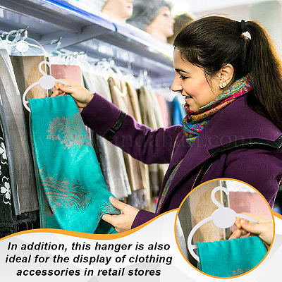 Пластиковые вешалки для шарфов AJEW-WH0528-63B-1