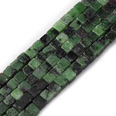 Натуральный рубин в цоизита бусин пряди G-F631-K31-1