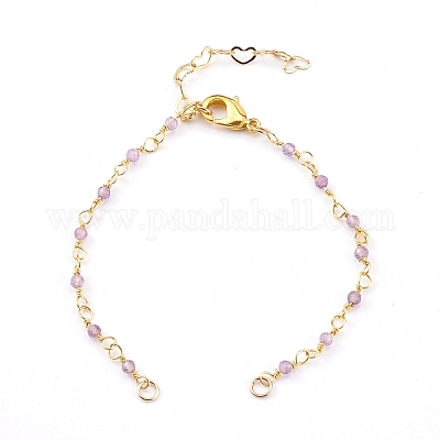 Цепочки из натурального камня ручной работы из бисера изготовление браслетов AJEW-JB00907-1