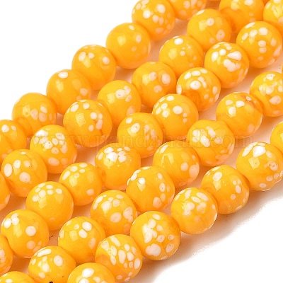 Бусы лэмпворк ручной работы&nbsp;LAMP-H071-01B-07-1