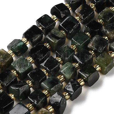 Натуральные изумрудные бисерные пряди G-G053-B22-02-1