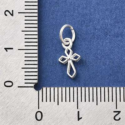 925 подвеска-крест из стерлингового серебра STER-A048-15S-1