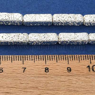 Гальванические бусины из натуральной лавы G-I360-K03-04-1