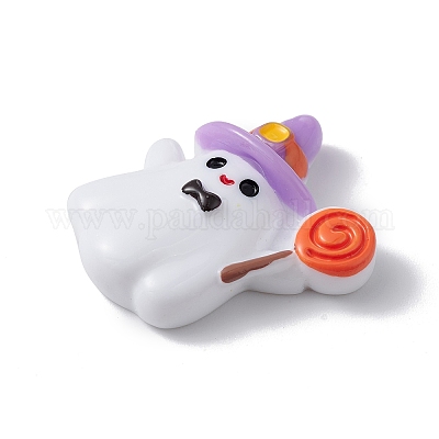 Кабошоны из непрозрачной смолы на тему Хэллоуина RESI-E035-01S-1