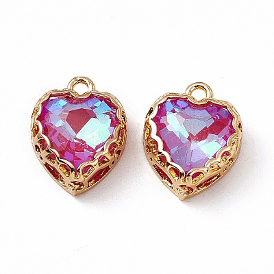 Сердце k9 стеклянные подвески GLAA-A005-37G-1