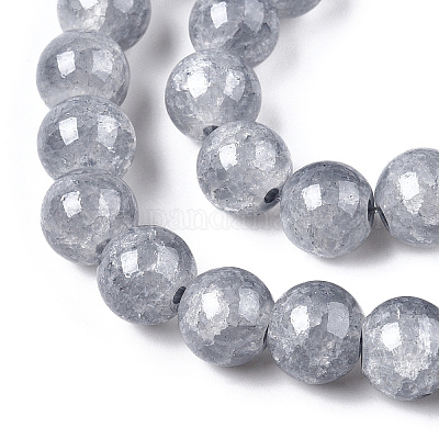 Выпечки окрашенные нити шарик хруст стекла X-DGLA-Q023-8mm-YS34-A-1