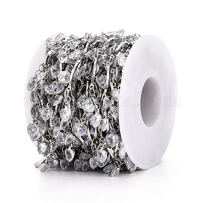 Цепи из латуни и стекла с фестончатыми прутьями CHC-T018-08P-1