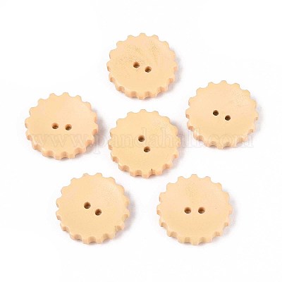 Пуговицы из натурального дерева WOOD-T032-34A-1