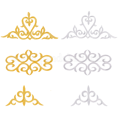 Shop FINGERINSPIRE 6PCS Iron On Lace Applique Patch 3 Style Gold Silver  Polyester Embroidered Appliques Patches Gold Silver Sewing Floral Patches  for DIY Crafting Wedding Dress Jeans Clothes Decoration for Jewelry Making 