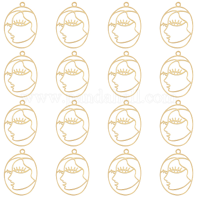 Латунные подвески&nbsp;KK-DC0001-57-1