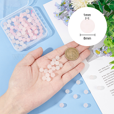 2 нитка натуральный розовый кварц бусины нити G-GO0001-14-1