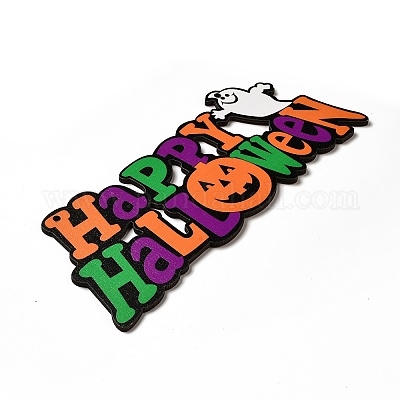 Большие подвески из дерева с односторонним принтом WOOD-I010-12F-1