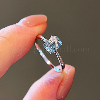 925 перстень из стерлингового серебра с кубическим цирконием FS-WGFD4D7-02-1