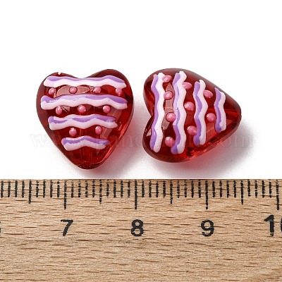 Стеклянные эмалевые бусины GLAA-Q125-01D-1