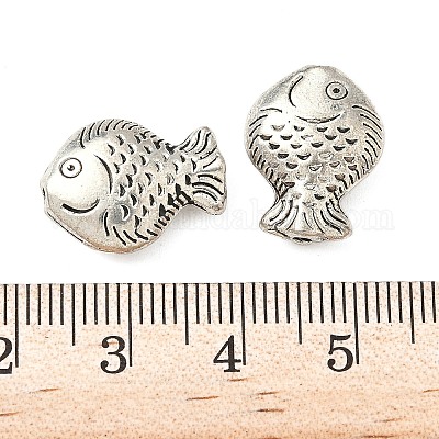 Сплавочные овальные бусины тибетского стиля  TIBEB-L008-01B-AS-1