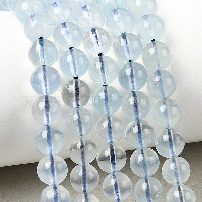 Природные Аквамарин бисер нитей&nbsp;G-G344-A07-6mm-1