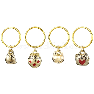 Подвесные украшения из акрила из сплава HJEW-JM01844-1