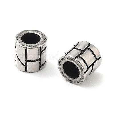 Европейские бусины из нержавеющей стали 304 STAS-V008-44AS-1