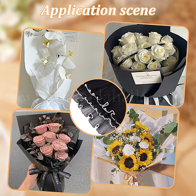 Полиэфирная сетка для обертывания цветочных букетов DIY-WH0542-38A-1