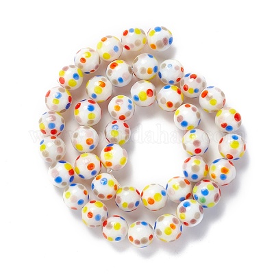 Бусы лэмпворк ручной работы LAMP-D015-11B-1