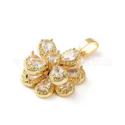 Латунные микро проложить кубического циркония подвески&nbsp;LS-KK-P320-04B-G-1