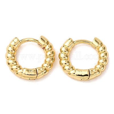 Латунные серьги обруча EJEW-K267-23G-1