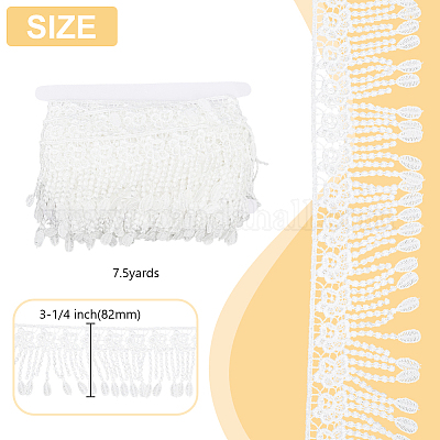 7.5 Yards Polyester-Spitzenfransen&nbsp;OCOR-HY0001-66-1