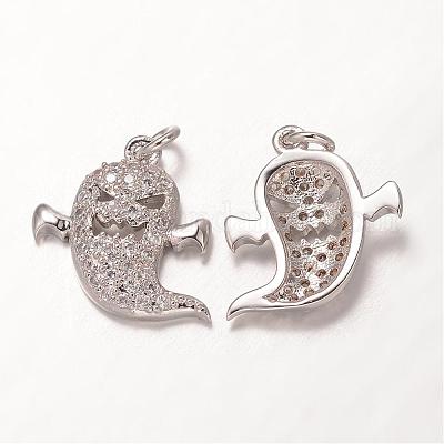 Хэллоуин латунные подвески из фианита ZIRC-K026-02-M-NR-1