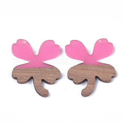 Подвески из смолы и ореха RESI-S358-58B-1