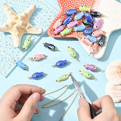 10 шт. фарфоровые подвески ручной работы&nbsp;PALLOY-YW00086-01-1