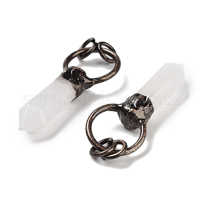 Ограненные подвески-пули из натуральных кристаллов кварца G-A221-03D-1