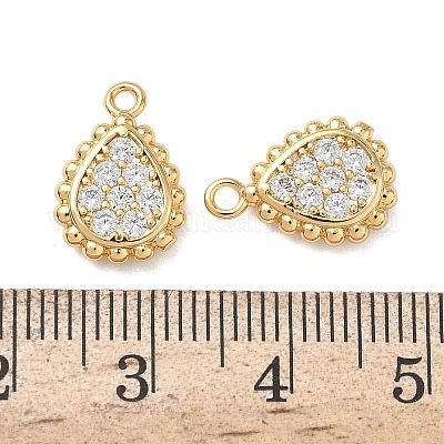 Латунные микро проложить кубического циркония подвески KK-Z136-73G-1