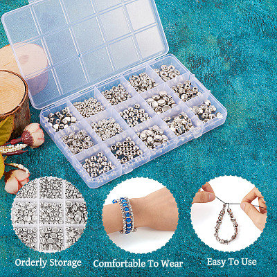 585шт 15 стиля пластиковые бусины ccb&nbsp;CCB-TA0001-04-1