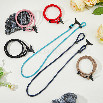 6шт. набор браслетов из хлопка 6 цветов с тремя петлями BJEW-FI0001-66-1