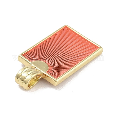 Настоящие позолоченные подвески из латуни с покрытием из 18-каратной эмали KK-M293-43G-04-1