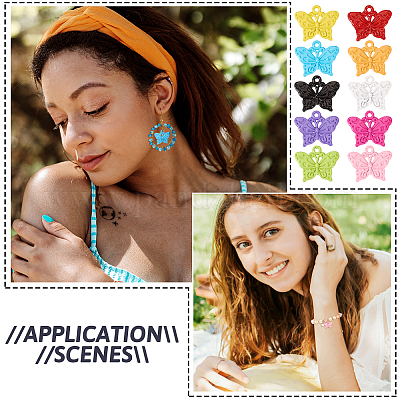 20 шт. 10-х цветные подвески из сплава FIND-TA0002-82-1